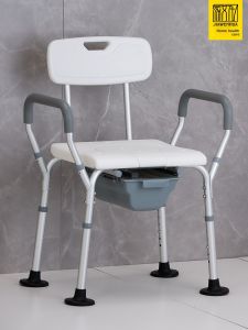 JIAWENHUA | Foldable Non-slip Shower Chair with Commode Function