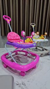 รถหัดเดินเจ้าเป็ดกังหัน สดใส ผ้าเสื้อมือ มีเสียงดนตรี ปรับระดับ รถหัดเดินเด็ก รถขาไถเด็ก, รถขาไถ รถหัดเดิน No.5024