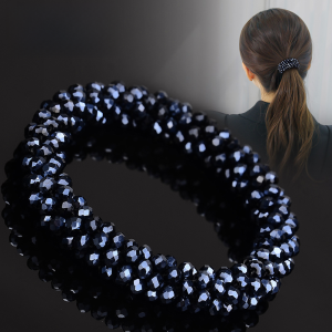 Crystal Hair Tie Female Elegant Hair Accessories K-style Easiest for Match Ponytail Rubber Band Hair Rope Updo Hair Accessories Adult Bracelet Ornament