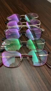 spring felxble metal frame eyeglasses for women replaceable lens high quality free hard case Z5010