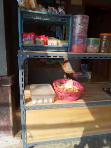 RAK 3 SUSUN / LEMARI PENYIMPANAN RANGKA BESI SIKU LUBANG PANJANG 120X45X100