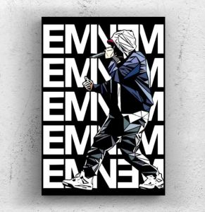 Poster Dinding Eminem Ukuran A3+.