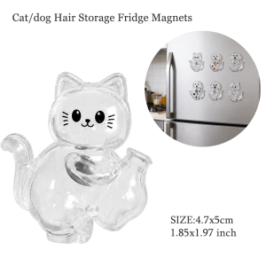 Adorable Pet Fur Storage Ornament Creative Cat Hair Collection Capsule Keychain Unique Keychain Trendy Souvenir for Pet Lover
