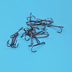 MNFT 50 Chiếc Móc Đôi Thân Dài Thép Carbon Cao Cấp Đồ Bay Đồ Câu Ếch Móc Cho Mềm Mồi Giả Đồng Nhộng Móc Câu Cá