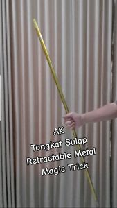 AK Tongkat Sulap Appearing Metal Cane Magic Trick - Silver/Gold/Black
