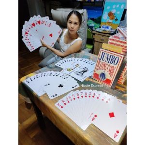 Jumbo Poker Playing Cards & Classic Board Games for Family Fun