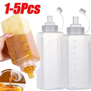 ขวดบีบเครื่องปรุงเหลวในครัว / เครื่องจ่ายน้ํามันมะกอกป้องกันการรั่ว / ขวดซอสสลัดซอสมะเขือเทศ