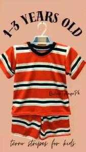 Stripes TERNO Set for Kids | 1 to 3 years old | Comfortable Daily Wear | Onhand Kids Wear Clothes Daily use | Casual Outfit
