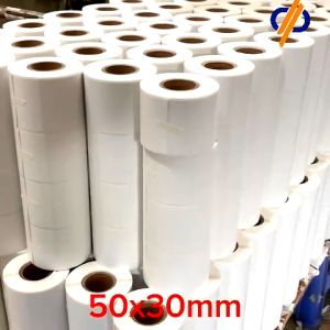 Giấy in nhiệt 50x30mm - DP12- Tem trà sữa tem dán cốc trà sữa