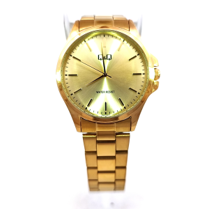 Q&Q C36A-002PY All-Gold Mens Stainless Steel Watch