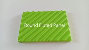 Half Round Fluted Membrane Press 18mm Fluted Half Round Panel Board Round Fluted Panel Wall Board Round Fluted Door Panel