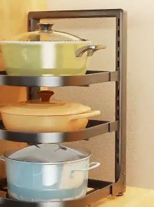 Rak Dapur Praktis: Rak Panci Wastafel & Rak Pot Penyimpanan Serbaguna