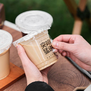 สติ๊กเกอร์แก้วกาแฟแบบใส น้ำดื่มอเมริกันลาเต้ ขนมหวาน นมถั่วเหลือง สไตล์อินส์ ใช้แล้วทิ้ง สร้างสรรค์ แฟชั่น เครื่องประดับ