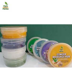 Mark and Marias Massage Balm 50g Eucalyptus Ginger Lavender Peppermint | Herbal Balm for Relaxing Massage Helps Soothe Tired Muscles Ease Stiffness Refresh & Comfort Skin Daily Body Care Premium Herbal Formula Home & Travel Essential Fast Delivery