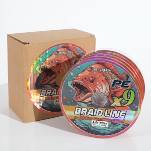 Tali Pancing Orange 5x100m PE X9 Super Braid Connecting 15.43lb ~ 88.85lb Tanpa Putus Dalam Gulungan Kompetisi Memancing Kuat Abrasi Kompetisi