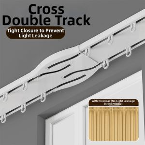 SHELIANKE | Silent Thick Integrated Double-layer Aluminum Curtain Rail