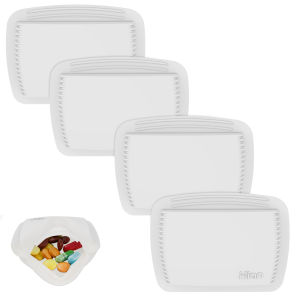 Silicone Pill Organizer for Travel - 2/4 Pcs Portable Pill Case Vitamin & Medication Box