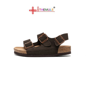 THEMULE | Birkenstock Style Soft Cork Summer Flat One-Strap Sandals