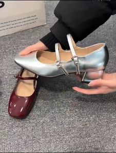 PREMIUM Collections - Block Heels TIFFANY Sandal Wanita Pantopel Kerja Cantik Glossy