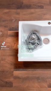 Bồn rửa chén 1 hộc bằng đá 75x49 kèm xả chậu đá granite chống xước không ố vàng