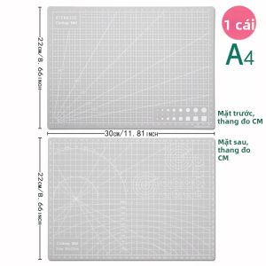 Tấm Lót Cắt PVC Hai Mặt A4 1181x866 Inch Dùng Để May Vá Làm Tranh Ghép Bảo Vệ Mặt Bàn Làm Việc Bằng Đất Sét