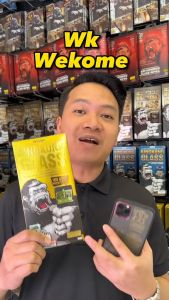 Kính Cường lực KingKong tự dán kèm Khung Nano siêu mượt chống bụi màng loa hãng WK Wekome Iphone 11 12 13 14 Pro Max