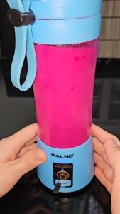 TKU- Juicer Blender Portable 380ml 4 Mata Pisau Rechargeable - Mini Juicer Blender Tanpa Kabel / Shake n Go Portable Buah Sayur Shaker Tanpa Ribet