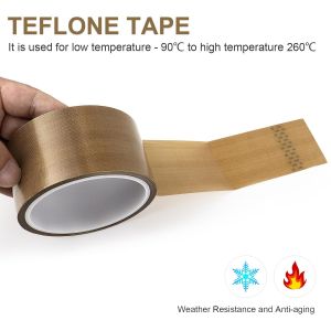 PTFE Tape Coated with PTFE Glass Cloth and High-Temperature Glass Fiber Tape Suitable for Vacuum Sealing Machines
