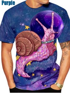 3D Snail Slim Sleeve Head Short Sleeve 3D Snail Silm Pullover Short Sleeve