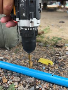 ข้อต่อเกลียวต่อท่อพีวีซีเข้าหัวพ่นหมอกโดยตรง ขนาด 6 มม.