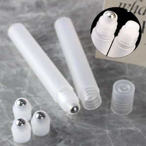 10/30/50ml Plastic White Roller Bottle Empty Refillable Rollerball Bottles For Deodorant Essential Oils Perfume Cosmetics Travel Container