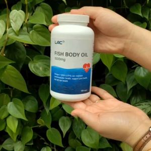 [Expiry Dec 2027] LAC Fish Body Oil 1000mg (180 Softgels) for Blood Pressure Cholesterol Memory and Brain Health