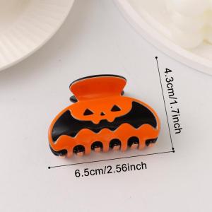 New Cute Halloween Pumpkin Hair Claw Clips With Non Slip Grip Perfect For Halloween Parties Cosplay Daily Hair Styling