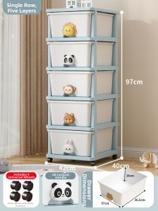JILI | Toy Storage Organizer Thick Plastic Drawer-Type Kids Closet