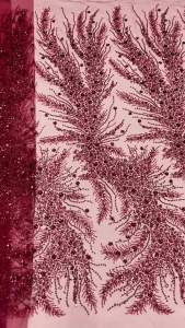 Luxury African Sequins Groom Lace Fabric 2026 High Quality French Nigerian Beaded Lace Fabric For Sewing Dress Wedding M200-1