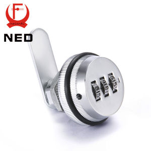 Alloy Code Combination Cam lock Keyless Post Mail Box Cabinet RV 3 Dial silver