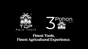 TOP Agro Tools Oil Palm Premium White Sickle (Sabit Sawit/Egrek)  | Harvesting Tools | Alat Pertanian | Tiga Pohon Sawit Sabit/Egrek