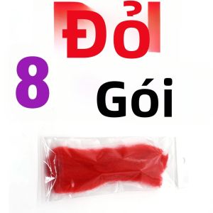 8 Gói Sợi Tổng Hợp Dùng Làm Mồi Câu Ruồi 15cm Dây Tơ Giả Lông Tơ Giả Dùng Làm Mồi Câu Nhân Tạo Tự Làm Cho Cá Hồi Cá Vược Câu Ruồi