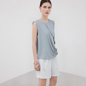 AMII | Business Summer Splice Jacquard Modal Stretch Tank Top