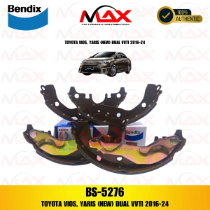 BS 5276 BENDIX BRAKE SHOE TOYOTA VIOS YARIS (NEW) Dual VVTi 2016-24