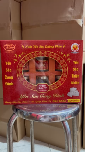 Nước yến Đường phèn 18% tổ yến cao cấp - Yến Sào Cung Đình (6 lọ x 70ml)