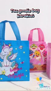 Tas Souvenir Ulang Tahun tema Animal / Goodie Bag Tas Ultah tema Hewan