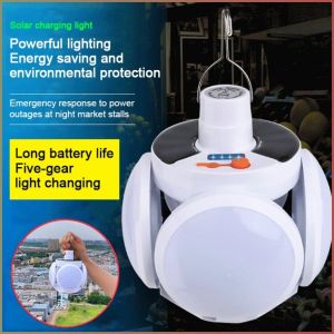 Led Light Multifunction Light Bulb Remote Control Solar Charging Energy Efficient High-gloss Natural Light