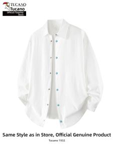 TUCANO | Stylish Colorful Button Design Long Sleeve Shirt For Men Casual And Loose Spring Style