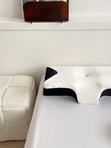 หมอนผีเสื้อระบายอากาศป้องกันคอผีเสื้อหน่วยความจำหมอนนอนกระดูกสันหลังส่วนคอช้าการตอบสนองหน่วยความจำหมอนผ้าฝ้ายHP302