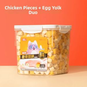 HELLOLEIBOO | Freeze-Dried Chicken Breast Multiple Flavors Dried Fish Cat Treats