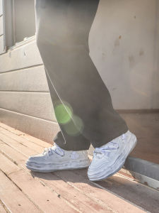 New Retro Worn-Out Sporty Casual Mens Shoes Thick Bottom Heightening Board Shoes Popular Youth Mesh Lined Upper round Toe Rubber Sole