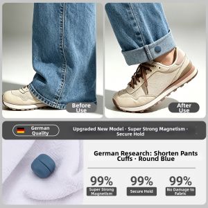 Qianbaihui | Adjustable Invisible Hemming Clips Pants Shortening Accessory