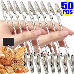 【XZxinzhan】1/50x Double Head Alligator Clip Flexible Hose Alligator Clamp DIY Memo Card Clip Photo Picture Note Holder for Home Supermarket