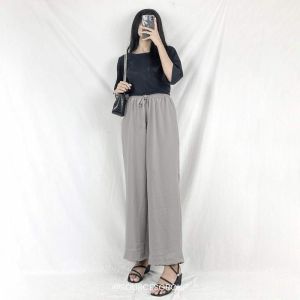 kulot crinkle premium/celana kulot wanita